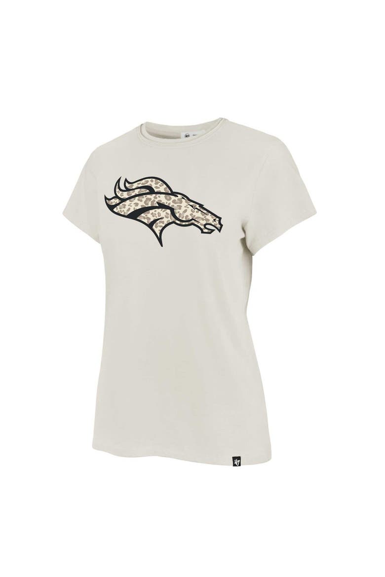 Women's '47 Cream Denver Broncos Panthera Frankie T-Shirt, Alternate, color, Cream