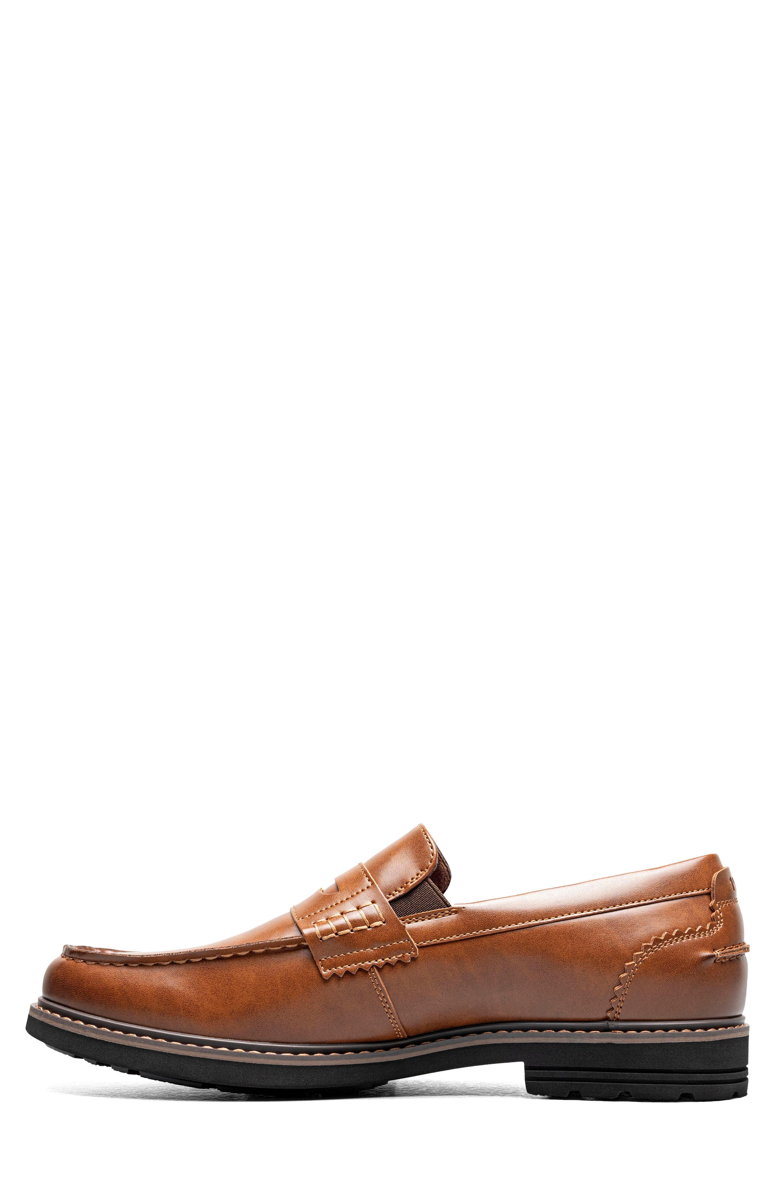 Oslo Moc Toe Penny Loafer, Alternate, color, COGNAC