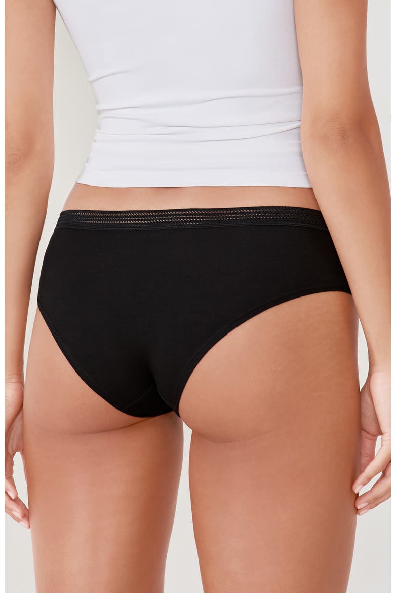 Jack 3-Pack Lace Trim Shorty Briefs, Alternate, color, MULTICOLOR