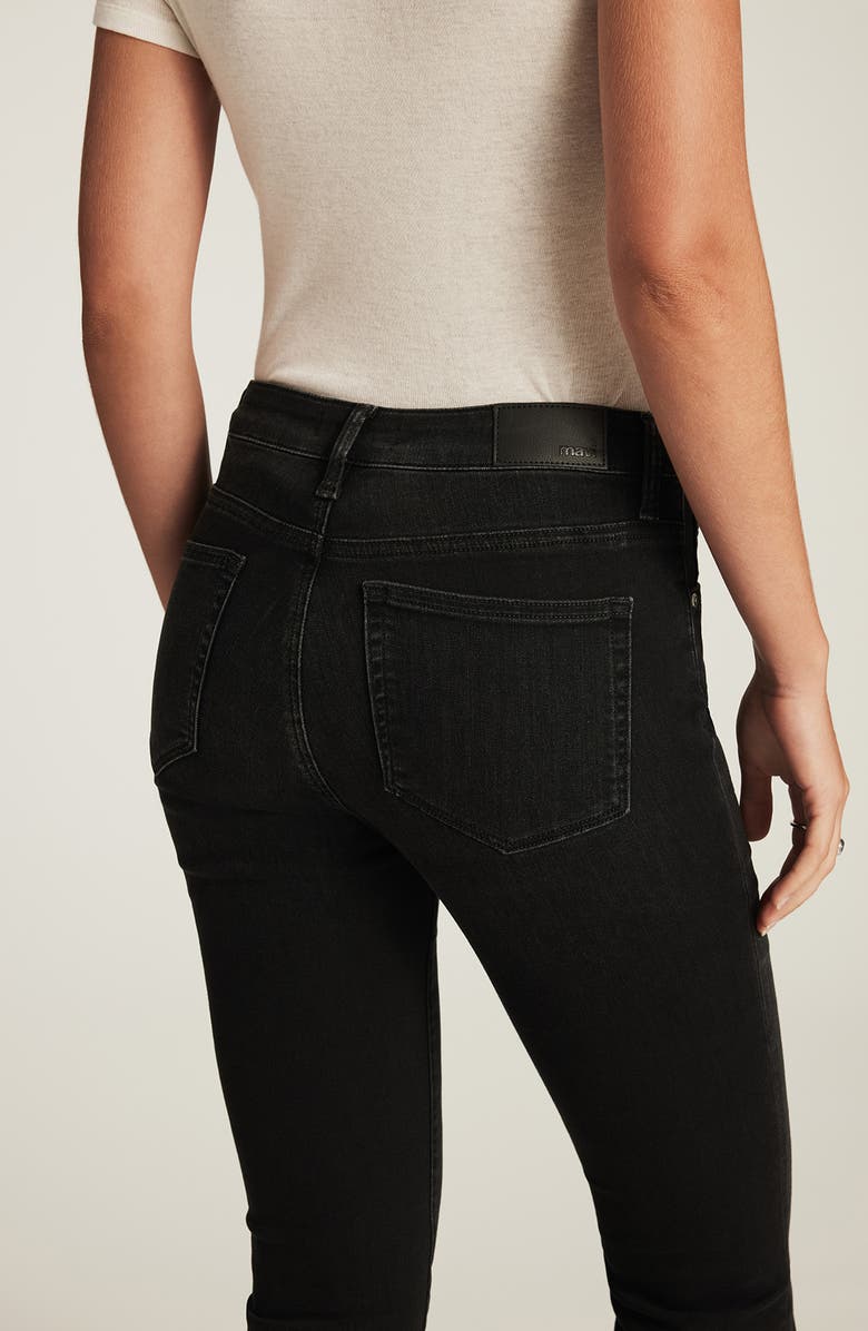 Mavi Jeans Sydney Mid Rise Flare Jeans, Alternate, color, Dark Smoke Feather Blue