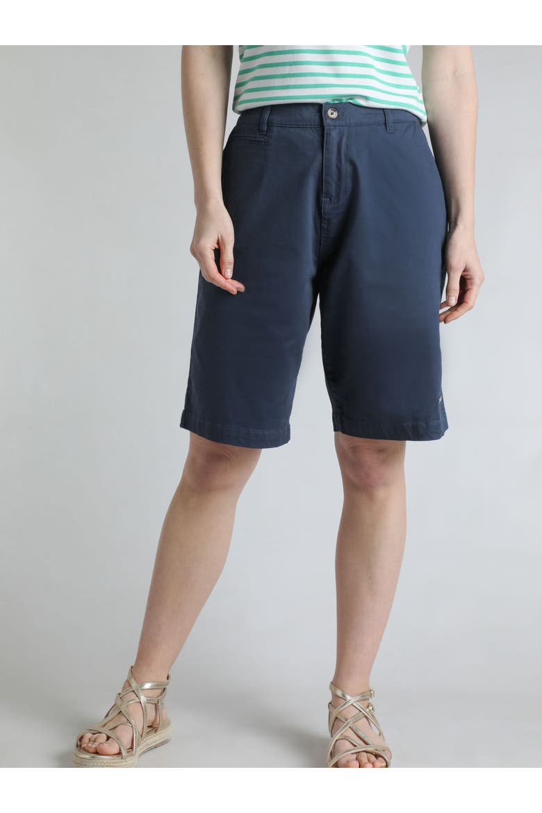 Annalise Knee Length Chino Shorts, Alternate, color, Navy