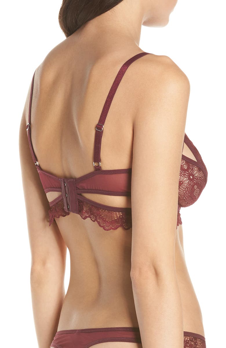 Thistle & Spire Kane Cutout Lace Underwire Bra, Alternate, color, 