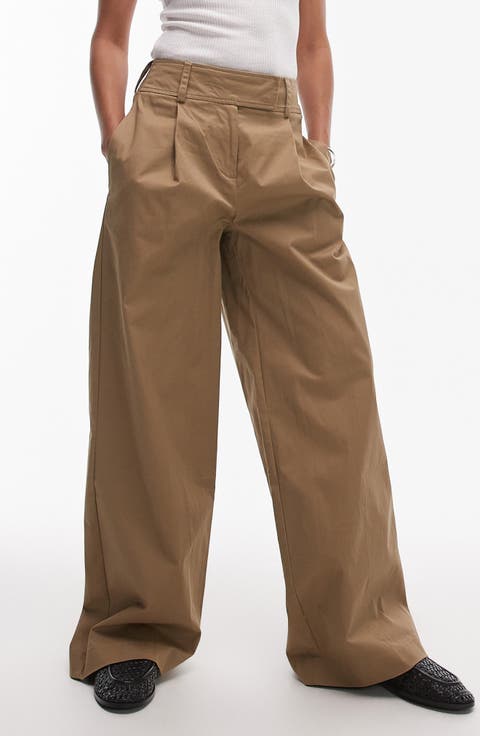 Crisp Poly Wide-Leg Cargo Pant | Theory Outlet