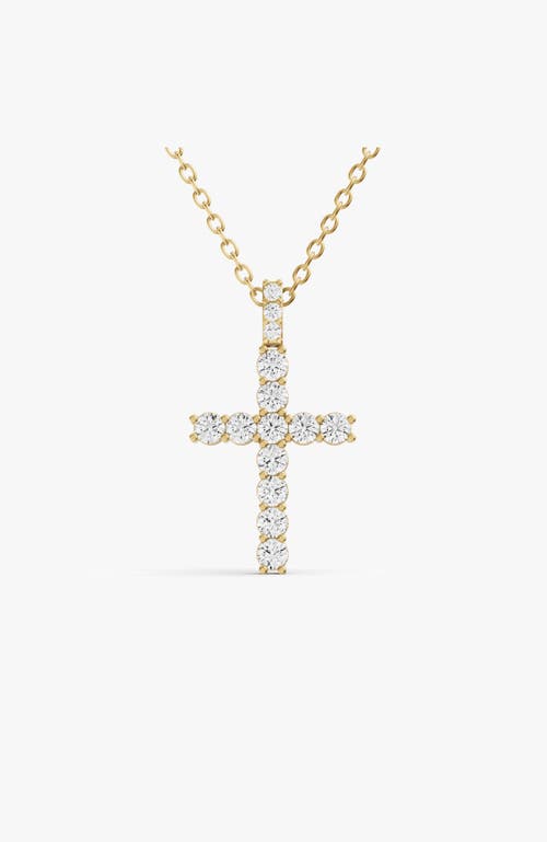 SEREIA OFFICIAL 14K Gold 2.5 ct Cross Pendant Necklace of Sereia in Yellow Gold at Nordstrom