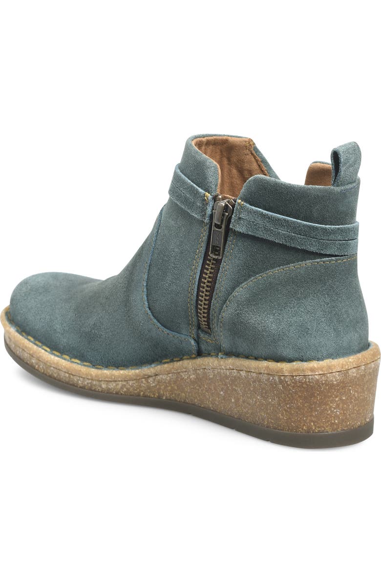 Børn Vaughn Distressed Suede Bootie, Alternate, color, Teal Distressed Leather