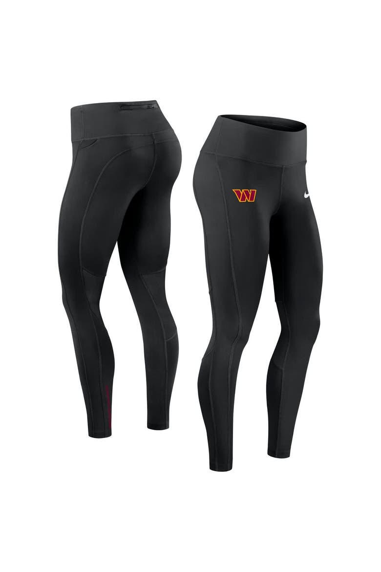 Women's Nike Black Washington Commanders Primetime Epic Fast Performance Leggings, Main, color, Black