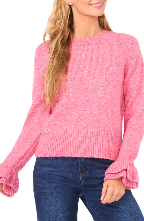 Confetti Ruffle Cuff Sweater