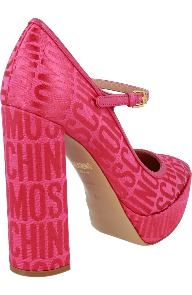 Moschino Canvas Mary Jane Pump, Alternate, color, Fuchsia