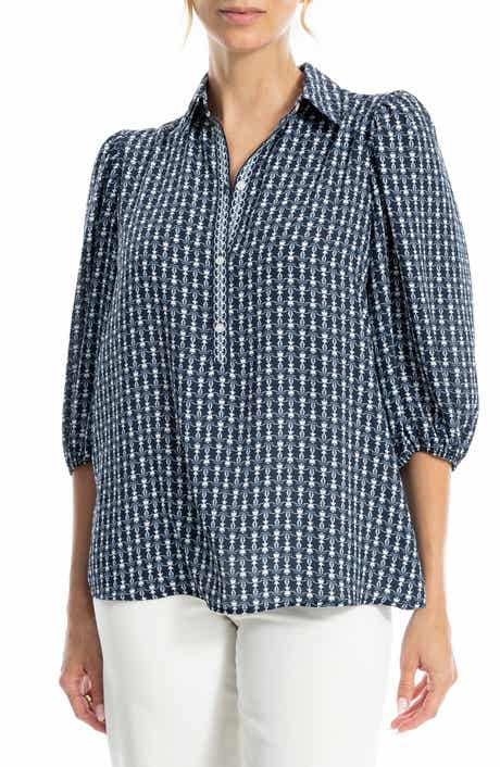 MAX STUDIO Three Quarter Sleeve Top