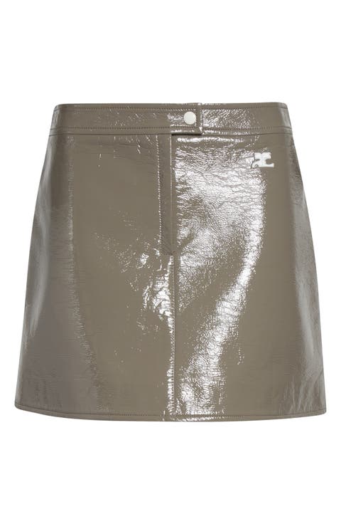 Re-Edition Vinyl Miniskirt