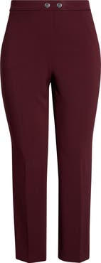 Anne Klein Extended Tab Straight Leg Pants