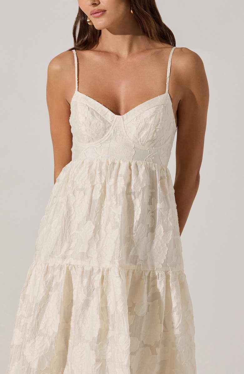 ASTR the Label Floral Chiffon Tiered Maxi Dress, Alternate, color,