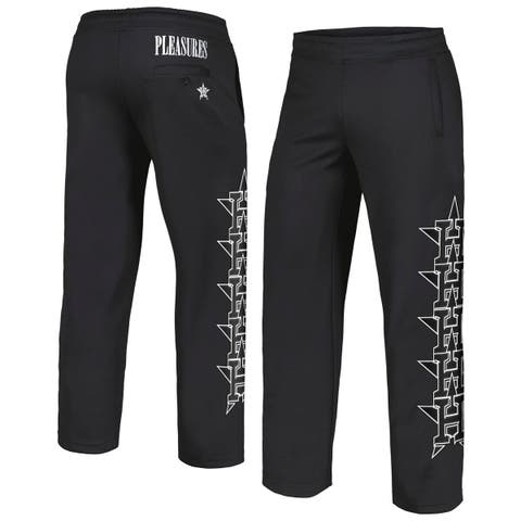 Men's PLEASURES Black Houston Astros Pitcher Track Pants
