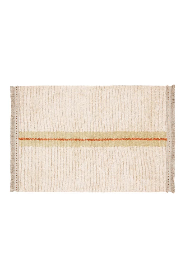 Reversible Washable Recycled Cotton Blend Rug, Alternate, color, OLIVE NATURAL / SAGE
