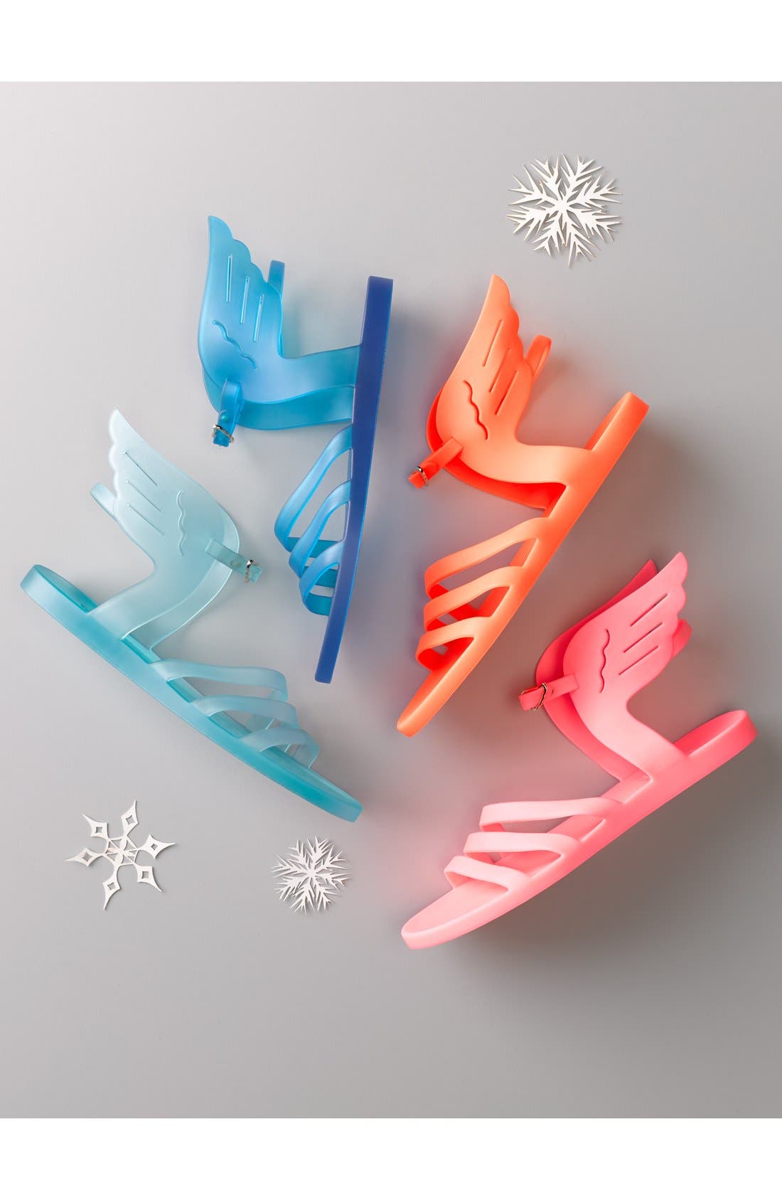 'Ikaria' Sandal, Main, color, BLUE/ TAN/ RED