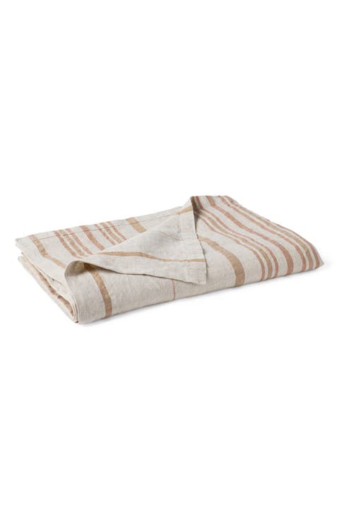 Organic Linen Throw Blanket