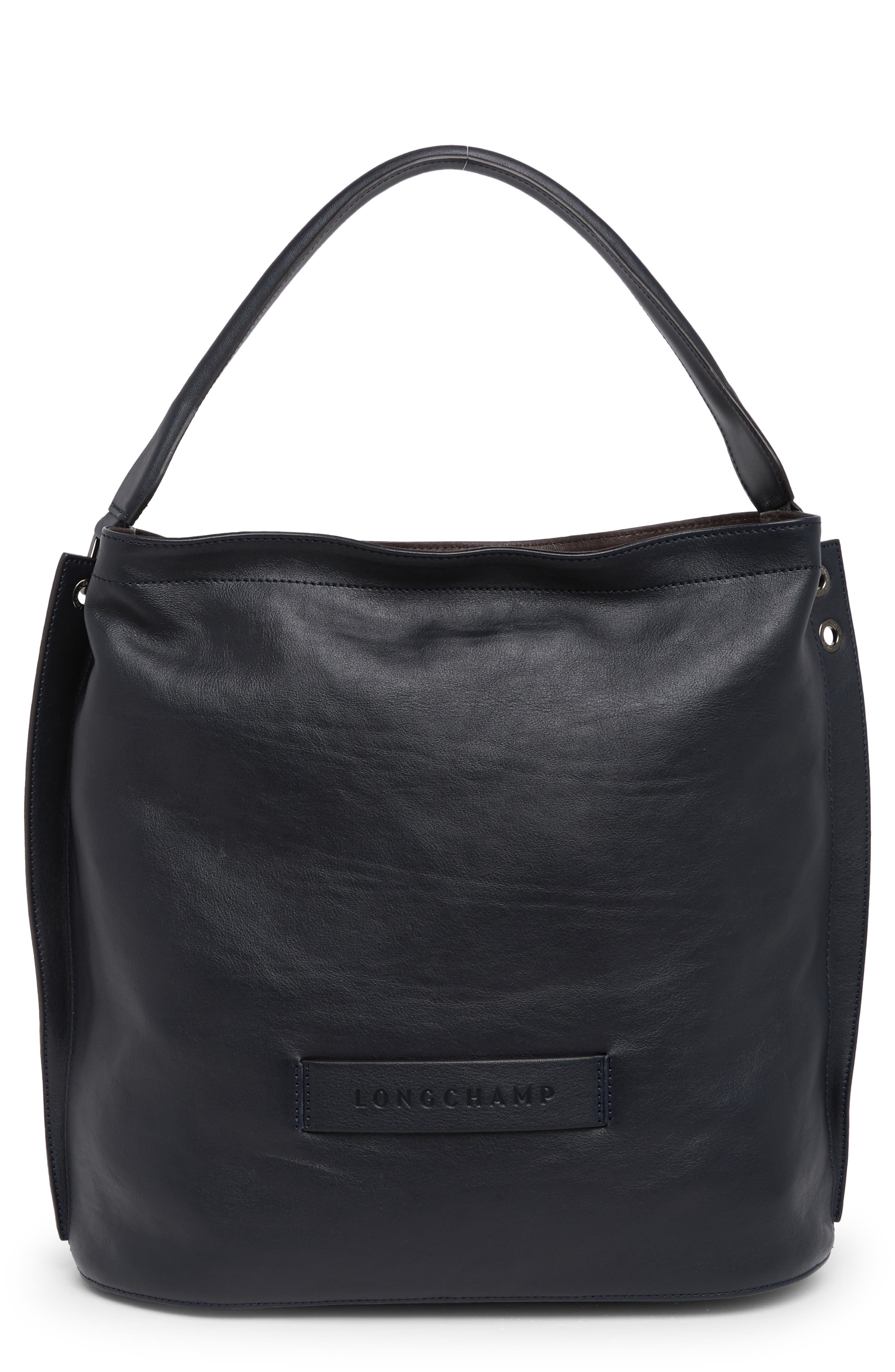 Longchamp Leather Hobo Bag
