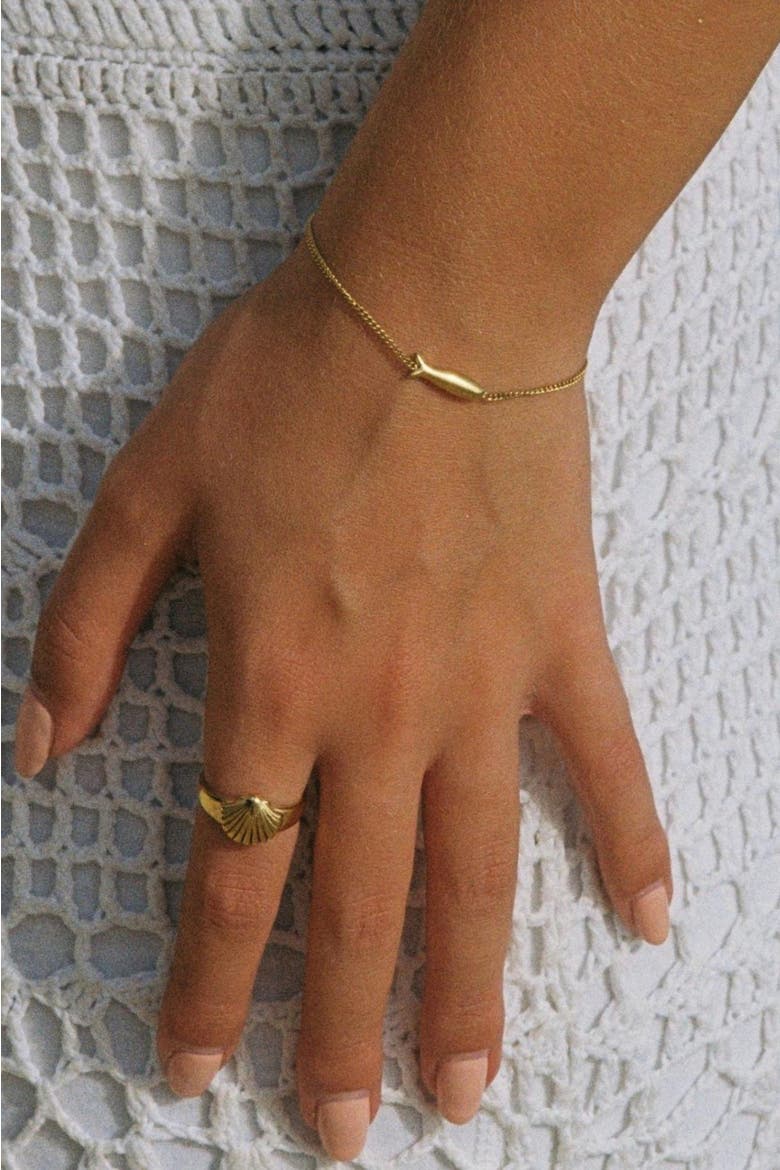 Fish Bracelet, Alternate, color, Gold