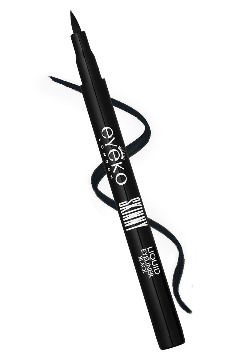 Skinny Mini Liquid Black Eyeliner, Alternate, color, BLACK