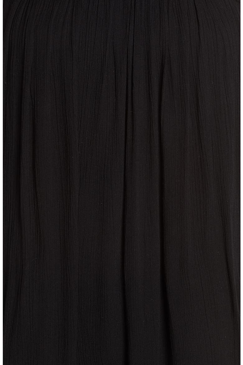 Eyelet Yoke Cover-Up Dress, Alternate, color, BLACK
