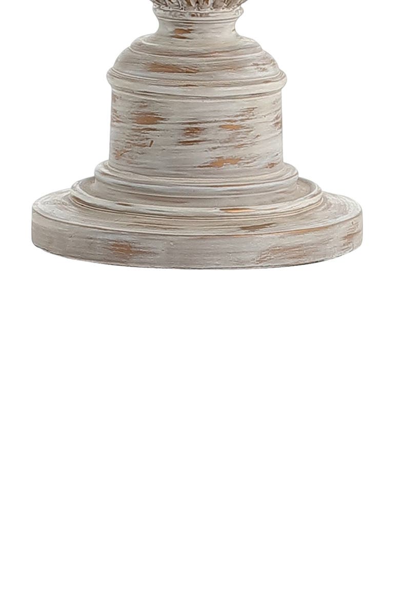 Regent 33" Rustic Resin LED Table Lamp, White Wash, Alternate, color, White Wash