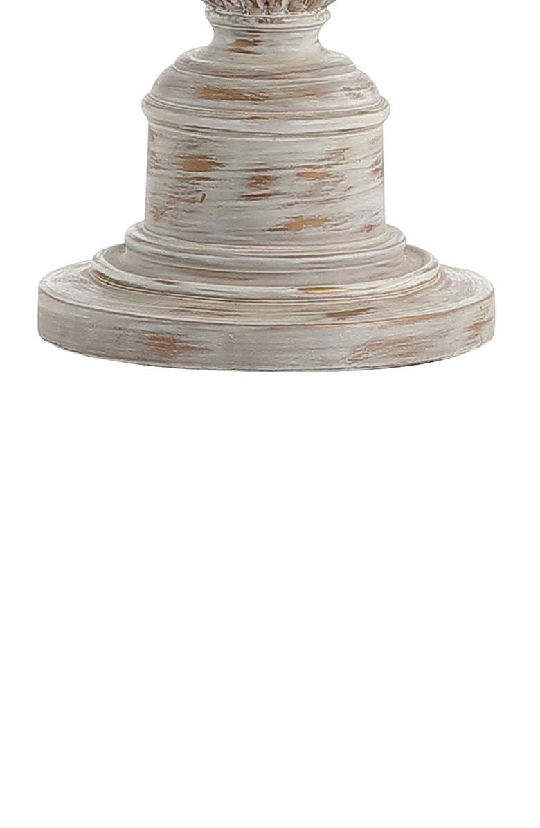 JONATHAN Y Regent 33" Rustic Resin LED Table Lamp, White Wash, Alternate, color, White Wash