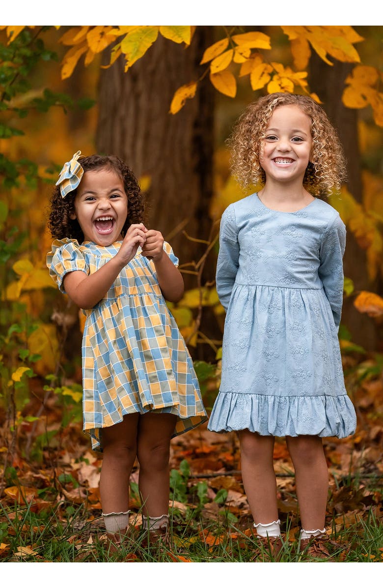 Mabel + Honey Eva Bubble Hemmed Dress, Alternate, color, Blue