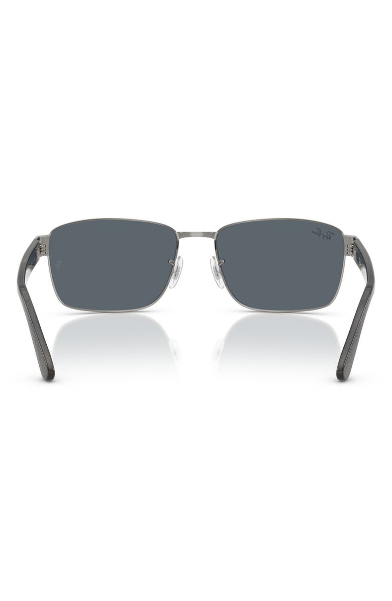 Ray-Ban 62mm Square Sunglasses, Alternate, color, Blue