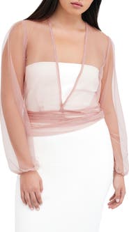 Marcella Verona Sheer Mesh Wrap Bolero