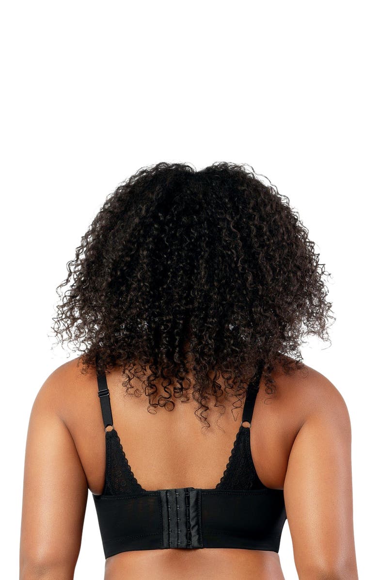 Parfait Mia Wire-Free Padded Mesh Bralette, Main, color, Black