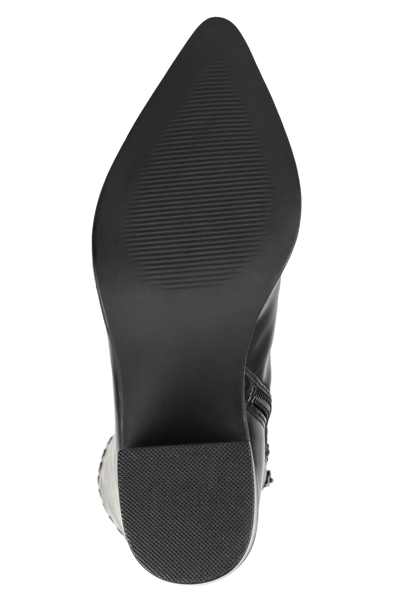 Journee Collection Daria Whipstitch Tall Vegan Leather Western Boot, Alternate, color, 