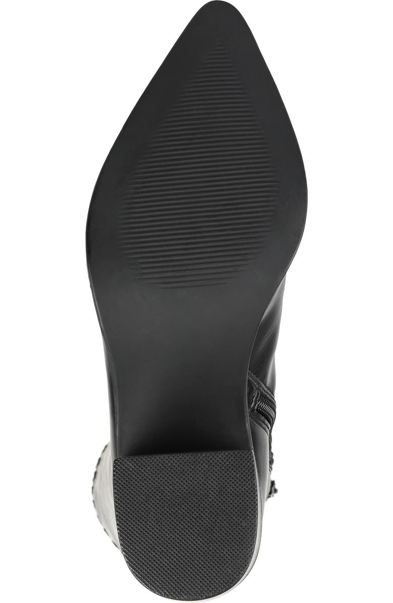 Journee Collection Daria Whipstitch Tall Vegan Leather Western Boot, Alternate, color,