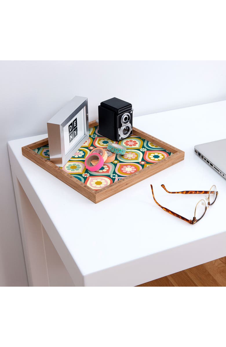 Deny Designs Jenean Morrison Ogee Floral Square Tray, Alternate, color, 