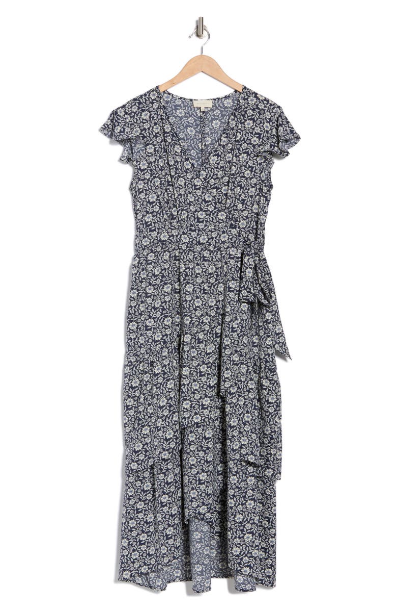 MELLODAY Floral Wrap Dress, Alternate, color,