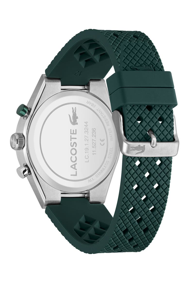 Line Racer Green Multifunction Silicone Strap Watch, 43mm, Alternate, color, GREEN