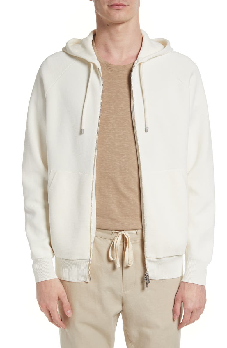 Jack Victor Holton Full Zip Cotton Knit Hoodie, Main, color, 