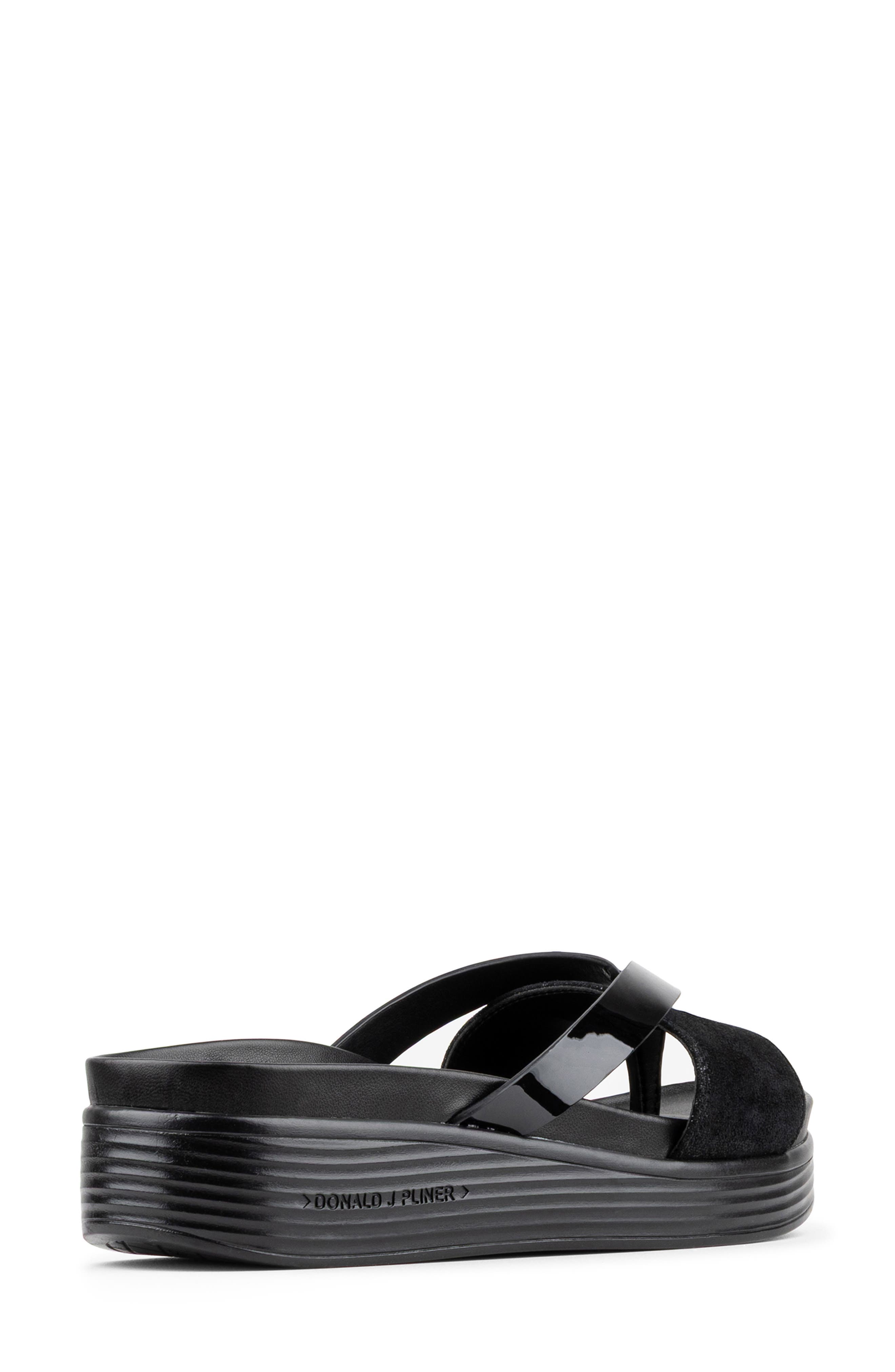 Farrah Platform Wedge Sandal, Alternate, color, BLACK