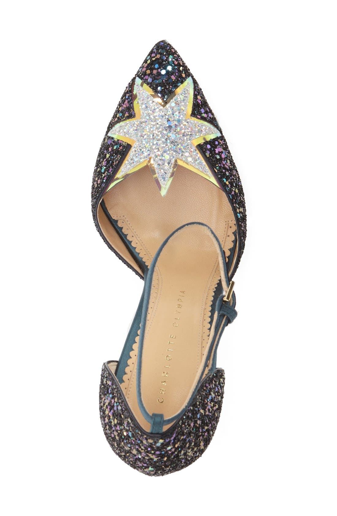 'Twilight Princess' Pump, Alternate, color, DARK BLUE GLITTER