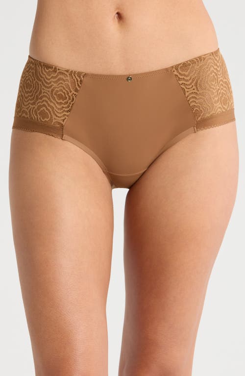 Shop Chantelle Lingerie C Jolie Hipster Briefs In Tabac