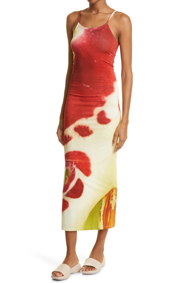 Paloma Wool Blossom Orchid Print Slipdress, Alternate, color, 