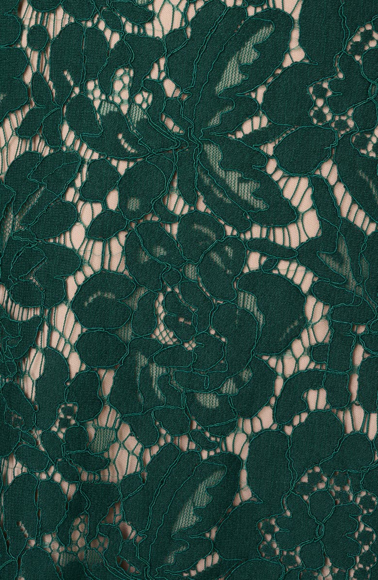 Adrianna Papell Belted Sleeveless Lace Midi Dress, Alternate, color,