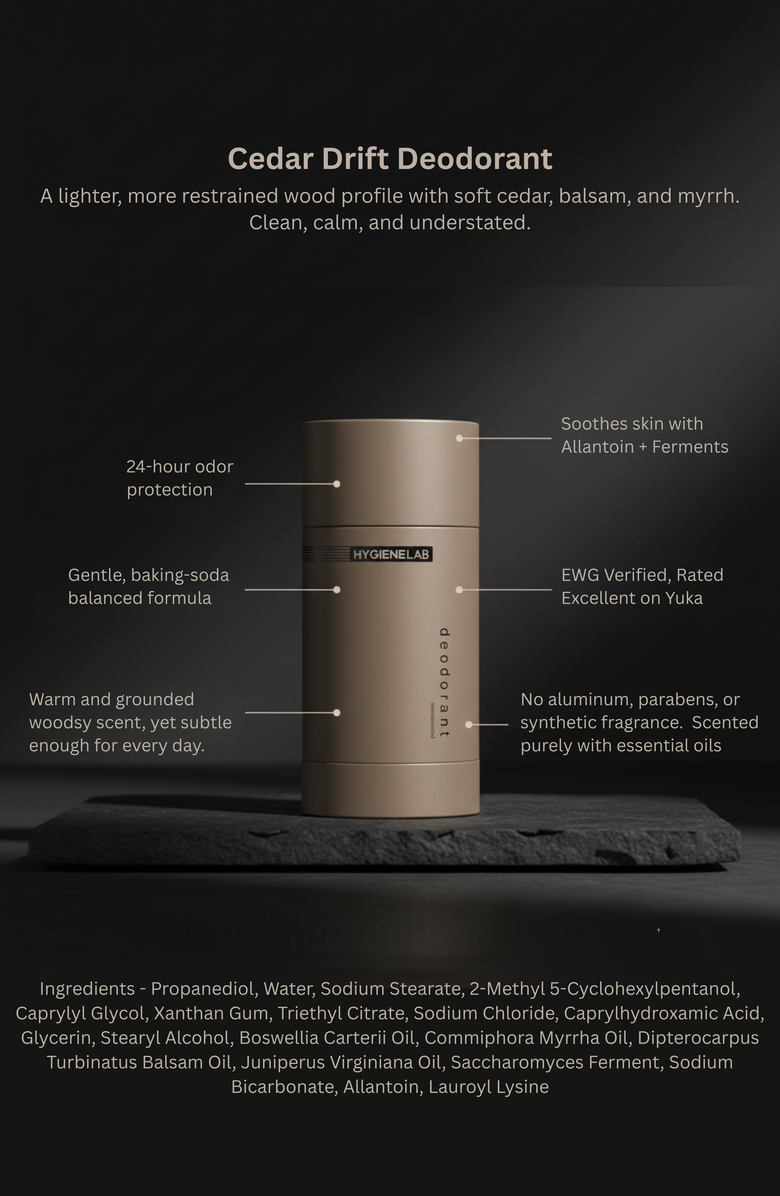 HygieneLab Cedar Drift Aluminum-Free Deodorant, Alternate, color, Neutral