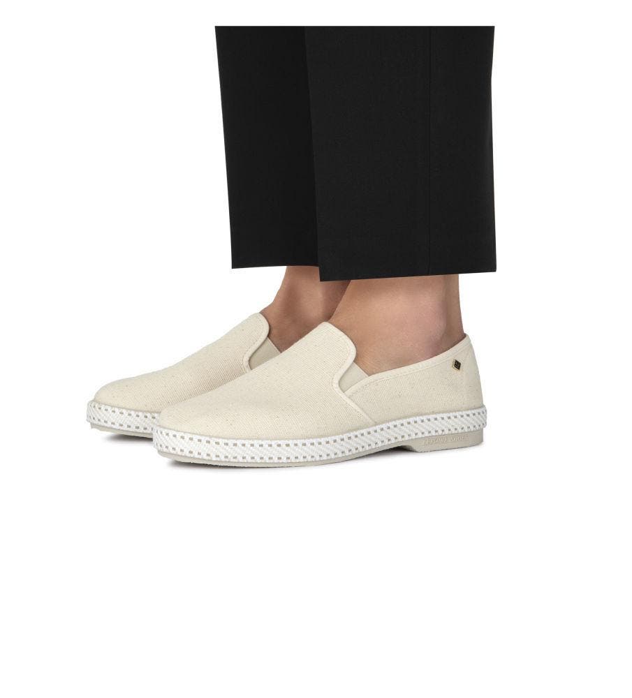 Rivieras Classic Cotton Canvas Slip-On Loafer, Alternate, color, Beige
