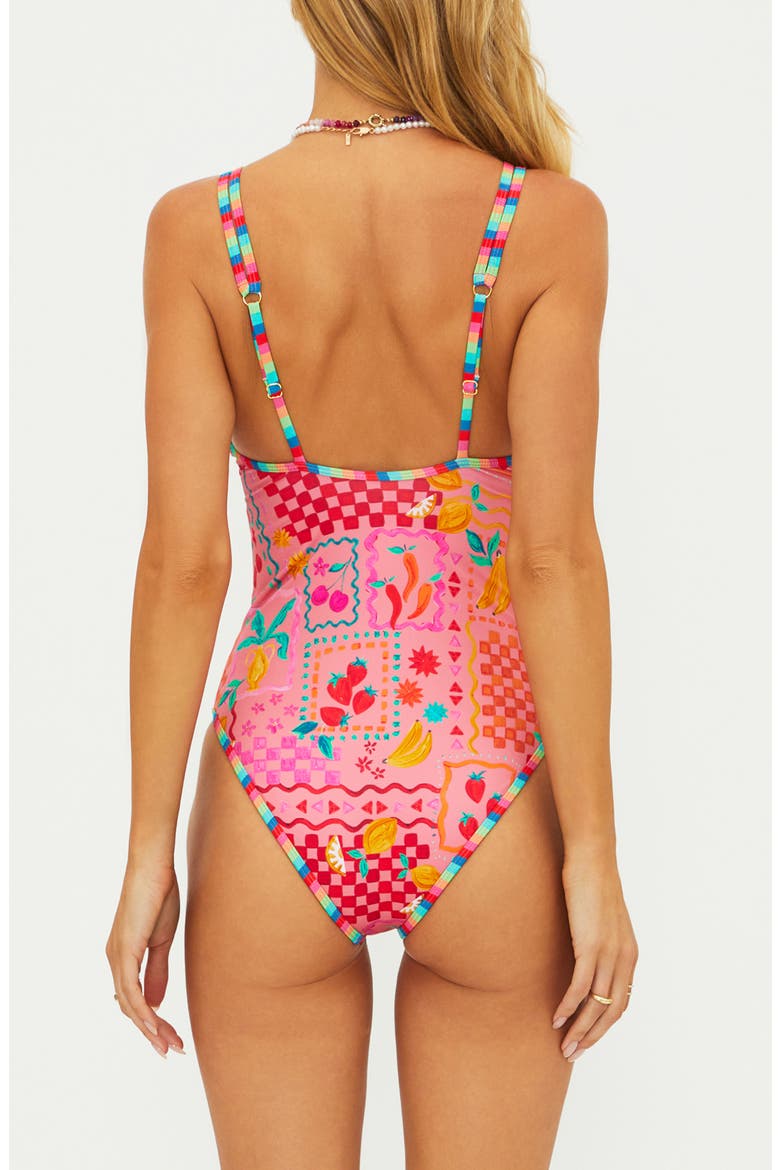 Naomi Print One-Piece Swimsuit, Alternate, color, PASSION FRUIT