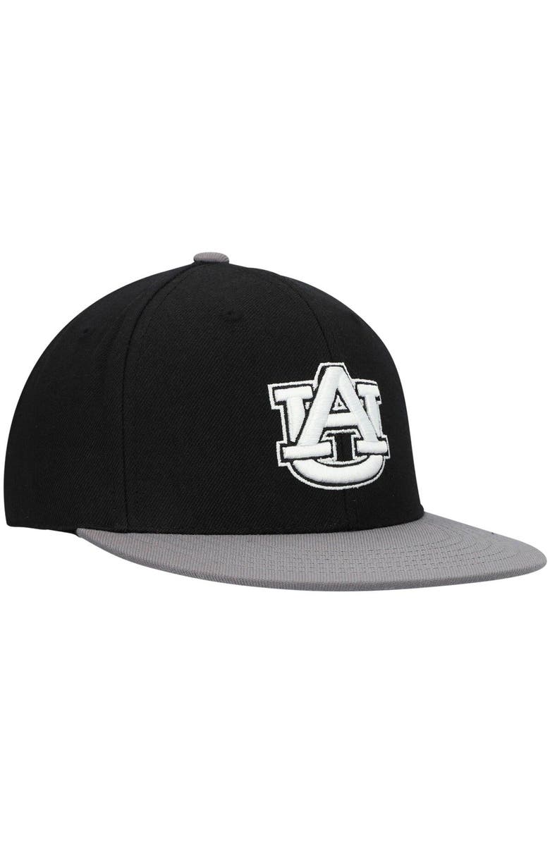 TOP OF THE WORLD Men's Top of the World Black/Gray Auburn Tigers Team Color Two-Tone Fitted Hat, Alternate, color, Black