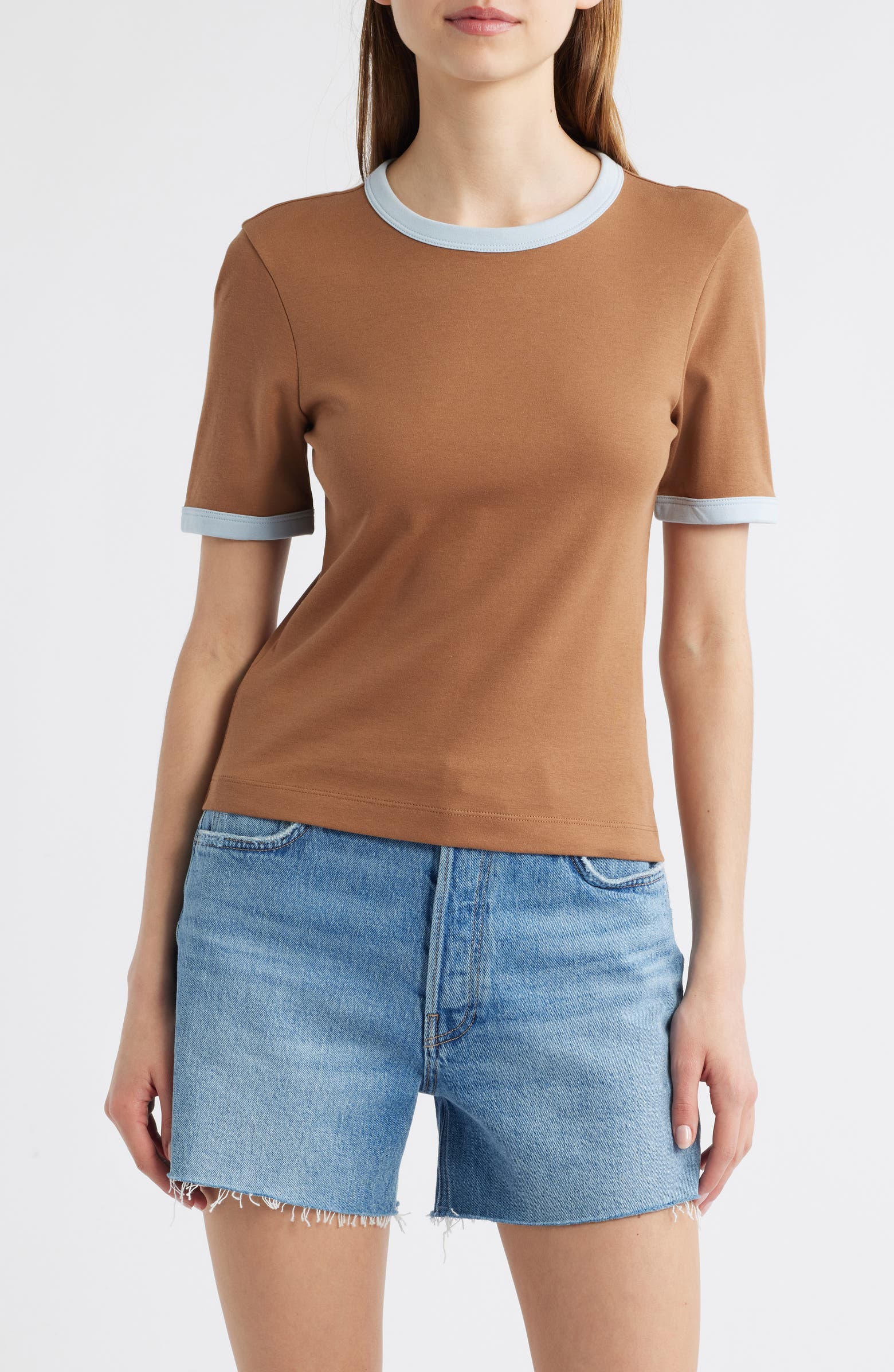 rag & bone Mia Cotton Ringer T-Shirt | Nordstromrack