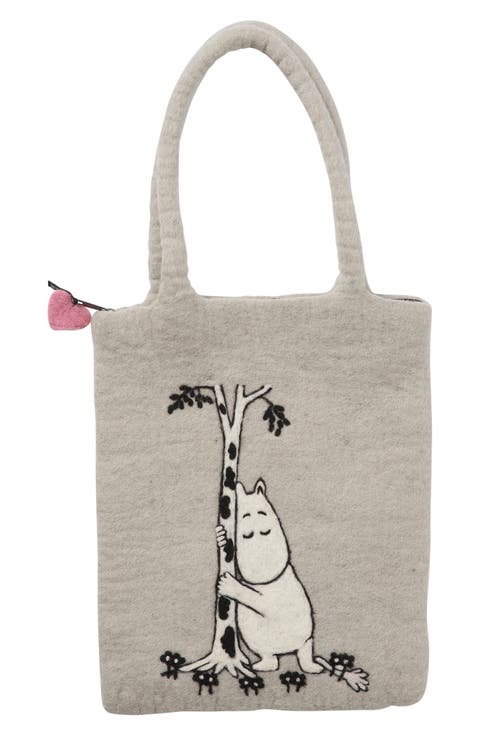 Kids' Moomintroll Handmade Woven Wool Bag