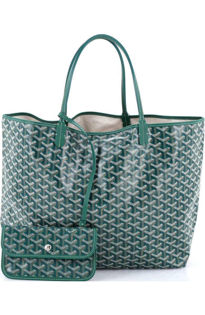 Pre-Owned Goyard Saint Louis Tote Coated Canvas GM, Alternate, color, Green