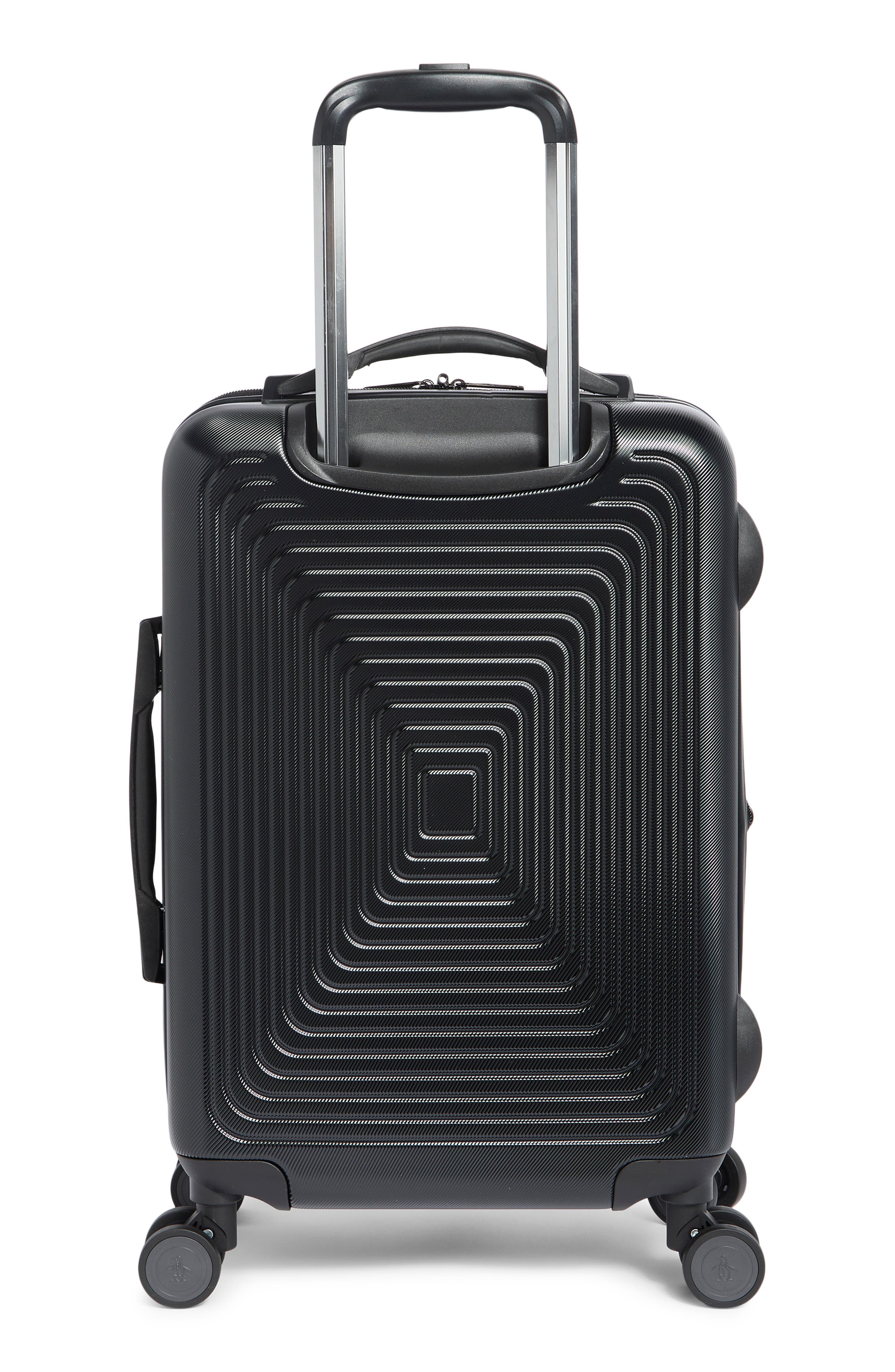 Original Penguin Finnes 21-Inch Carry-On Hardside Luggage, Alternate, color, Black