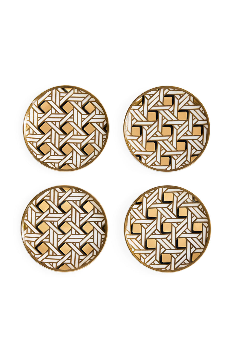 Jonathan Adler Basketweave Coaster Set, Main, color, 